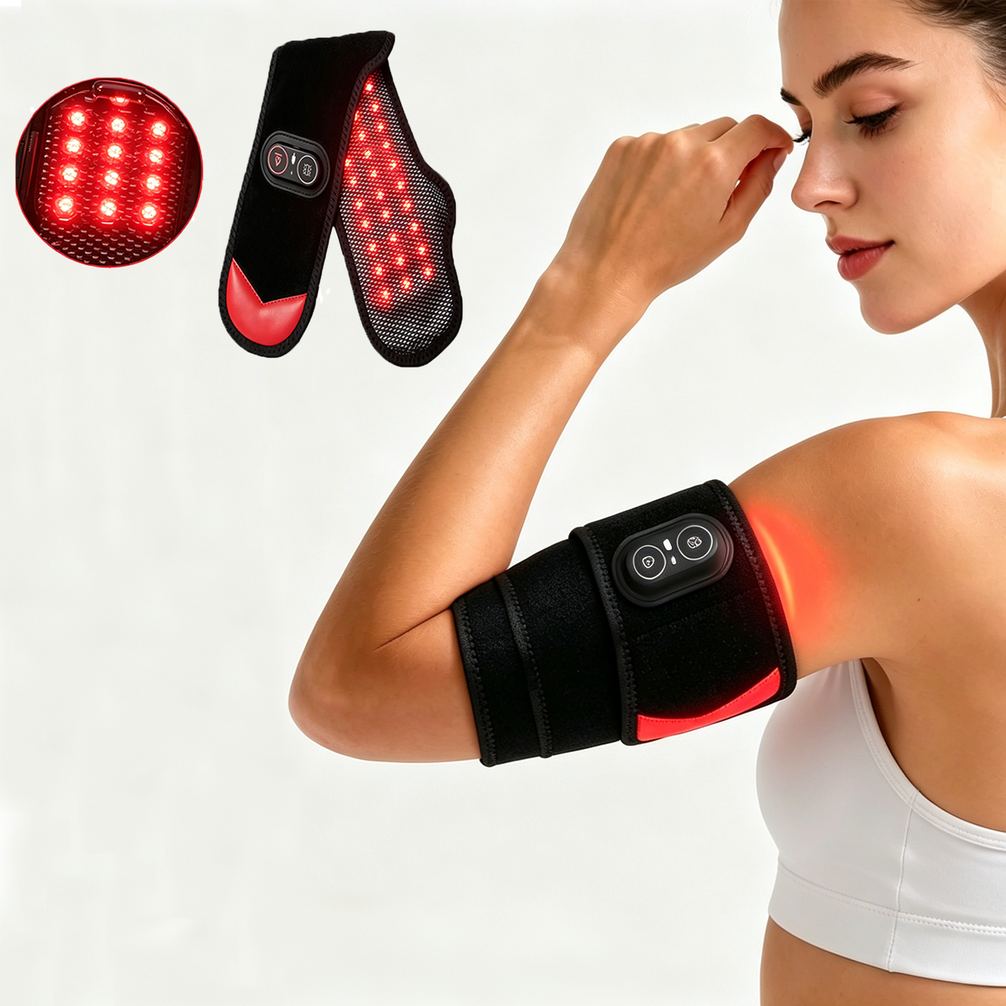 Cordless Red Light Therapy for Ankle Massager Heating Pad