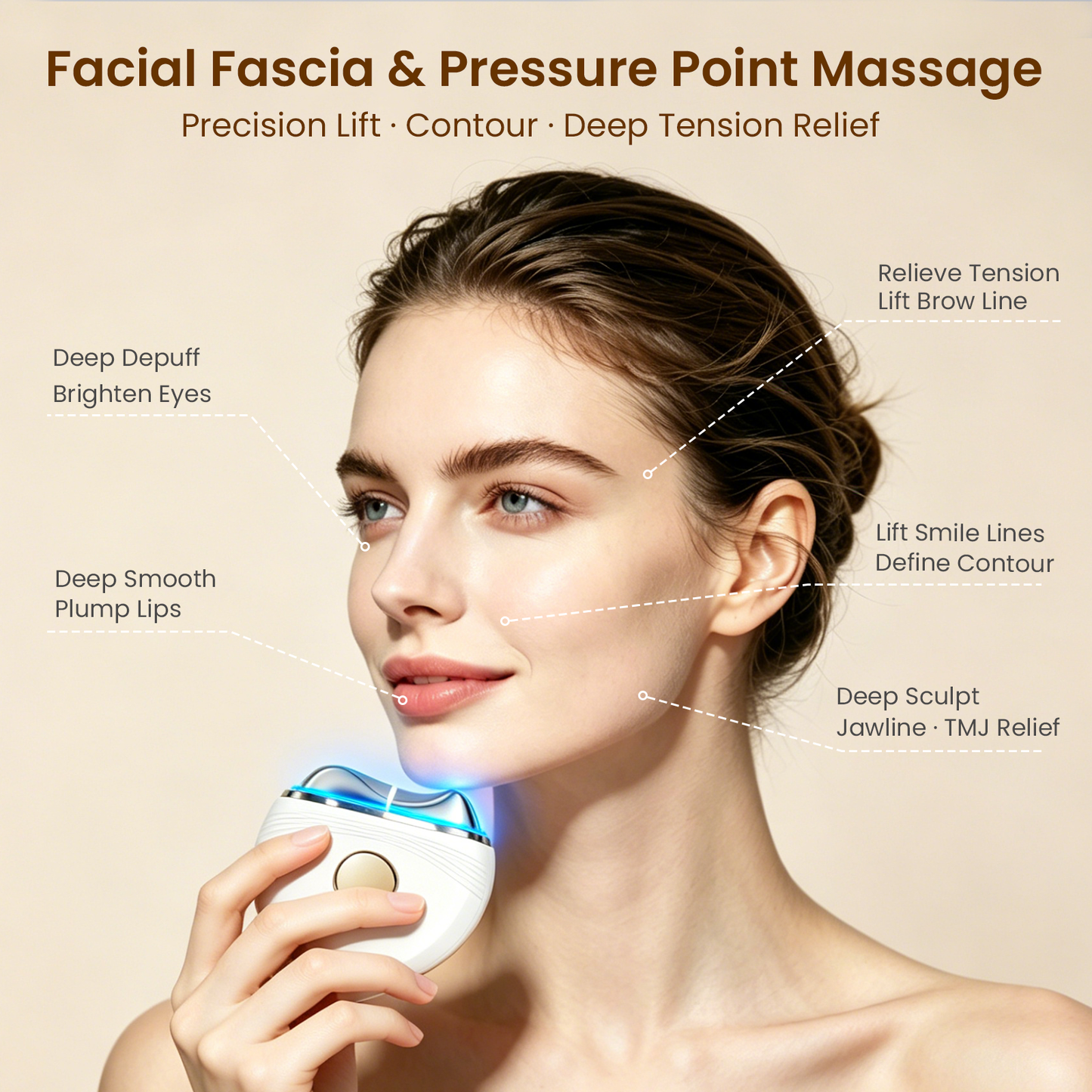 Hot & Cold Microcurrent Red Light Gua Sha | Anti-Aging Facial Sculpting Massager